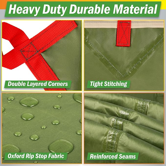 Camping Tarp for Tent or Hammock Rain Fly - 10 x 12 Tarp for Camping Hiking Backpacking or Portable Lightweight Survival Shelter UV Protection and 3000mm Water Resistant by Wakeman Outdoors (Green)