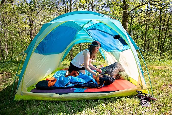 ust House Party car Camping Tent with Single Layer Design Heavy Duty Waterproof Construction and Storage Pockets for Backpacking Camping Hiking and Breakdance Parties