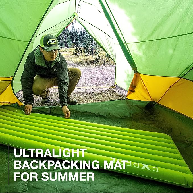 Exped Ultra Series: 1R 3R 6.5R 8R 10R Single &amp Duo - Lightweight Backpacking Mat - Packable and Comfortable - Sleeping Pad with Pumpbag for Self-Inflation