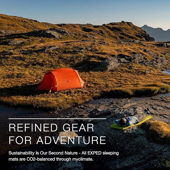 Exped Ultra Series: 1R 3R 6.5R 8R 10R Single &amp Duo - Lightweight Backpacking Mat - Packable and Comfortable - Sleeping Pad with Pumpbag for Self-Inflation