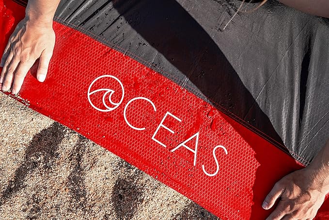 Oceas Outdoor Pocket Blanket - Ideal Sand Proof and Waterproof Picnic Blanket for Beach Hiking and Festival Use - Foldable and Compact Mat Easily Fits Into Small Portable Bag