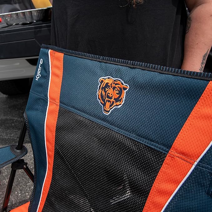 Kijaro Sports Fan Folding Chair 26 L x 35.5 W x 37 H Chicago Bears