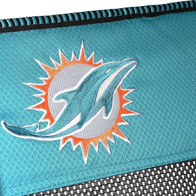 Kijaro Sports Fan Folding Chair 26 L x 35.5 W x 37 H Miami Dolphins