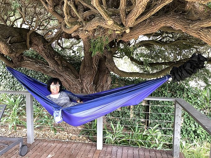 Hammock Bliss Double - Extra Long - Extra Wide - Extra Large - Two Person Double Wide Camping Hammock - Suspension System Included - The Largest Double Hammock On Planet Earth