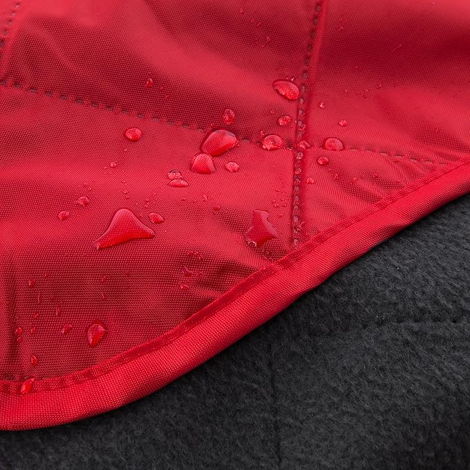 DOWN UNDER OUTDOORS Large Waterproof Windproof Extra Thick 350 GSM Quilted Fleece or Sherpa Stadium Blanket
