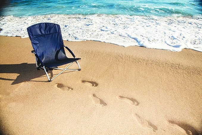 ONIVA - a Picnic Time brand - Tranquility Beach Chair with Carry Bag - Low Beach Chair