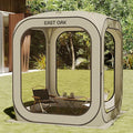 East Oak Screen House Tent Pop-Up Portable Screen Room Canopy Instant Screen Tent 6 x 6 FT with Carry Bag for Patio Backyard Deck &amp Outdoor Activities Khaki
