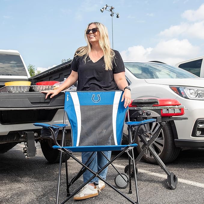 Kijaro Sports Fan Folding Chair 26 L x 35.5 W x 37 H Indianapolis Colts
