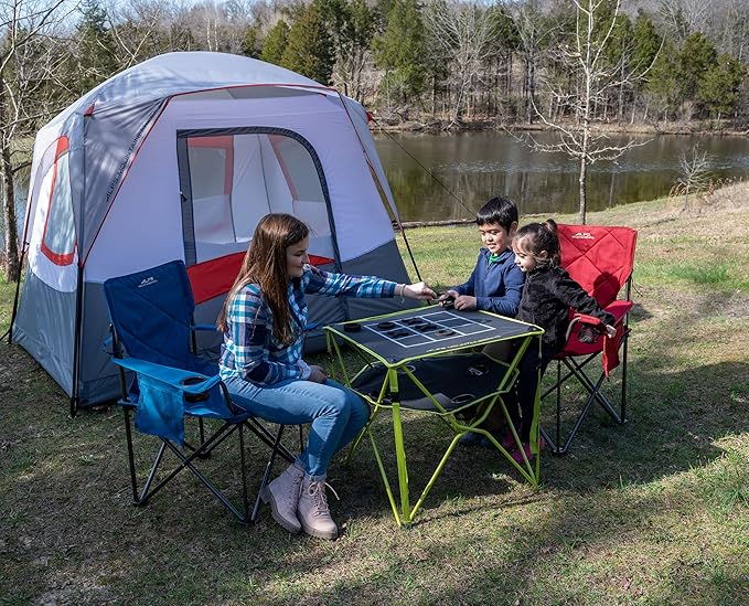 ALPS Mountaineering Eclipse Portable Compact Camping and Game Table with Carry Bag